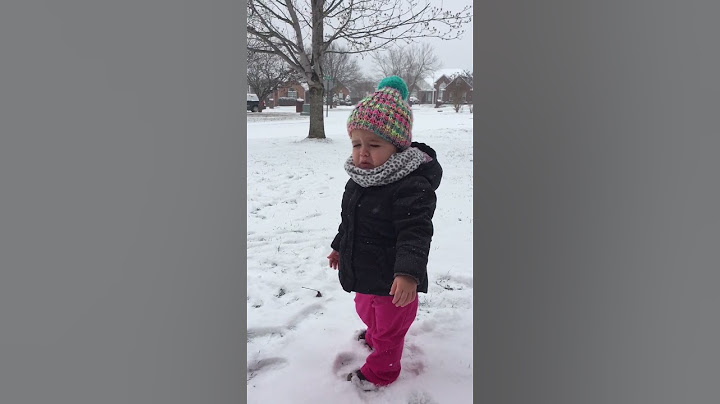 Some kids like the snow... some kids don't...