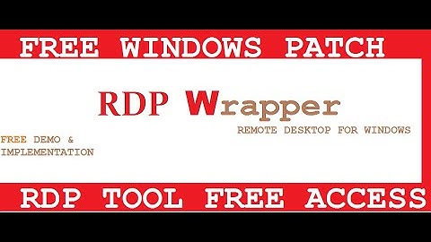 RDP Wrapper TooL is IT SAFE ?  🔥 #Windows Patch || Remotely Connect  Pc to Pc ||