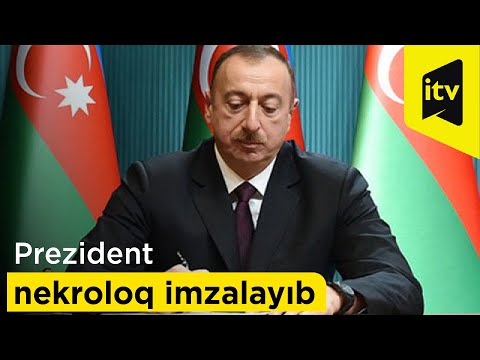 Prezident İlham Əliyev Ayaz Mütəllibovun vəfatı ilə bağlı nekroloq imzalayıb