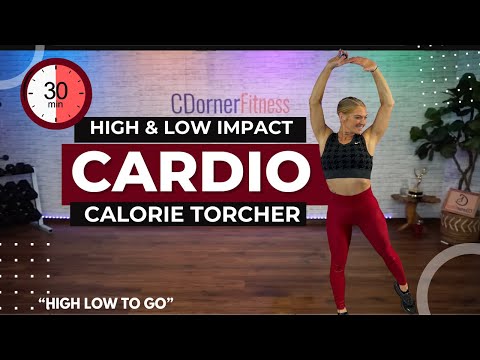 90's Low Impact Aerobics Cardio Workout with Light Dumbbells