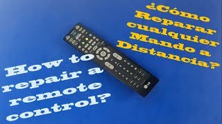 Como limpiar y reparar un mando de television // how to repair a remote control?