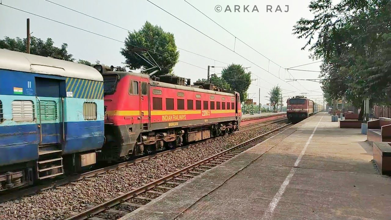 || Utkrisht Sealdah ~ Rampurhat Intercity Express xing with Jasidih Passenger at Talit ||