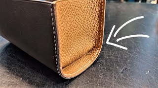 [Leathercraft/howtomake] I will tell you how to make the side plate folded down like this.
