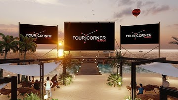 3D Beach Side Virtual Event Walkthrough