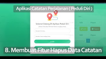 8. Membuat Fitur Hapus Catatan Perjalanan - Aplikasi Catatan Perjalanan UKK RPL 2022(Fitur Tambahan)
