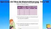 Matematicas De Quinto Paginas 151 152 153 154 155 156 Y 157 2019 Youtube