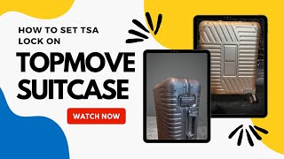 How To Unlock And Reset A TSA007 Luggage Lock - TOPMOVE Premium Aluminium Cabin Case