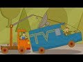 Coches de juguete el cruce ferroviario dibujos animados para nios