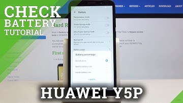 How to Enable Battery Level in Huawei Y5P – Show Battery Percentage on Display