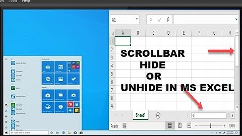 MS Excel Scrollbar Hide or Unhide || How to Unhide or Hide Scrollbar in MS excel