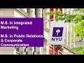 Nyu sps integrated marketing  communications virtual information session october 07 2020