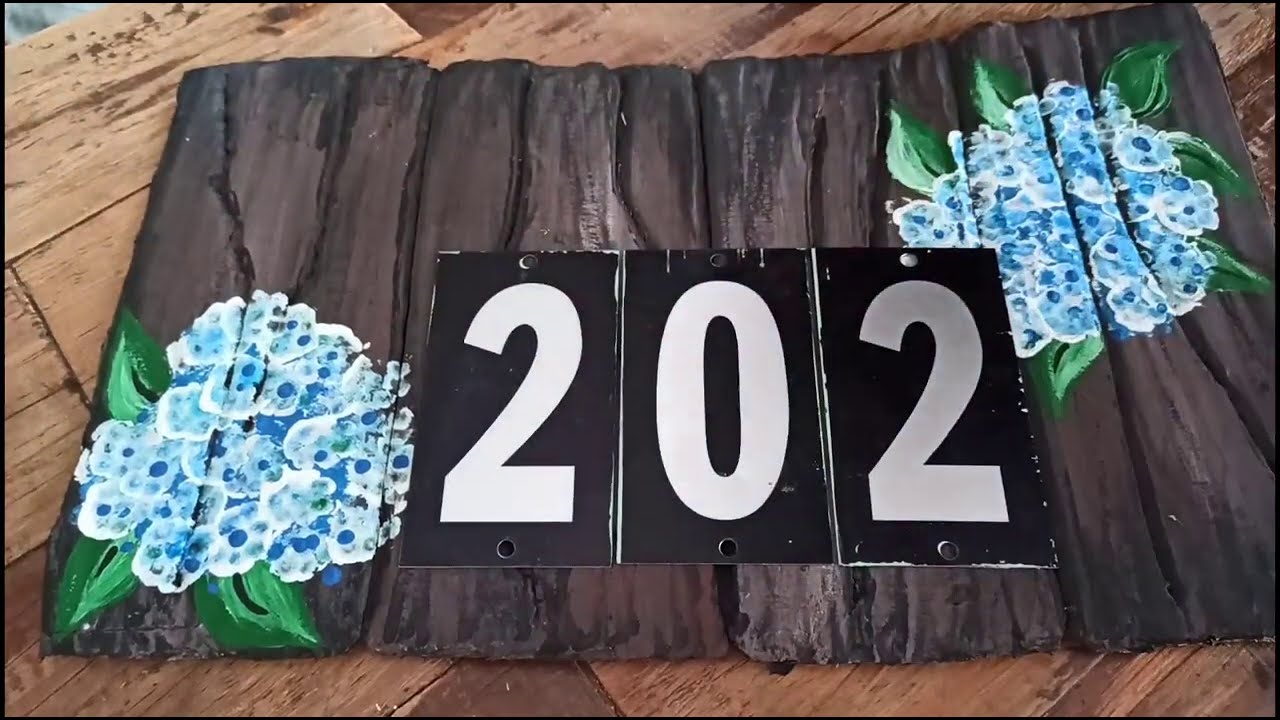 Сделай сам легко Доска в Число в дом сделано в Картон - Стиль Сельский дом