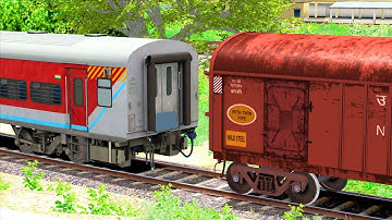 LHB RED COUPLING ICF BCNA COACH | BUMPY RAILROAD | RAILWORKS | TRAIN SIMULATOR 2022 | RAILROAD