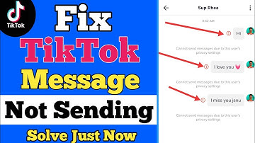 Tiktok message problem Solved | Cannot send message due to this user