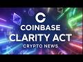 Coinbase Charter | Clarity Act | IPO SpaceX $1.75 TRILLION | X Killing Crypto Scams | BTC ETH XRP