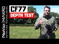 MAKRO CF77 Metal Detector In Ground Depth Test
