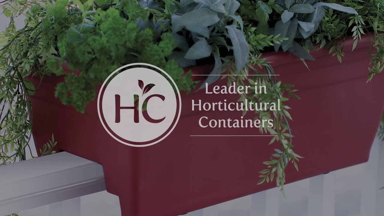The HC Companies SPX24DB0A34 Rail Planter 24 Sandstone