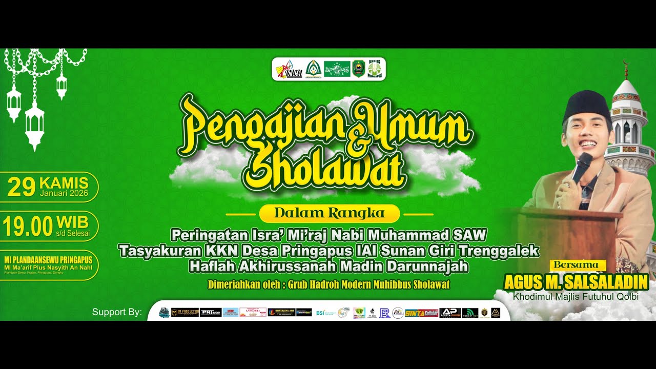 PENGAJIAN UMUM SHOLAWAT BERSAMA GUS SALSALADIN