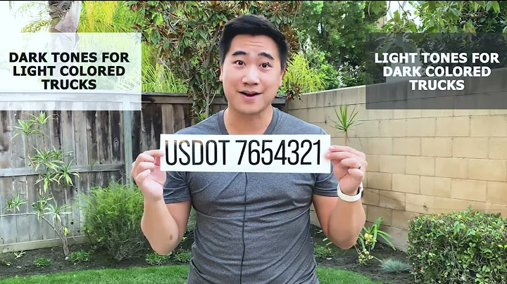 USDOT (DOT) Number Truck Lettering Decal Sticker Regulations, Rules & Recommendations for Compliance