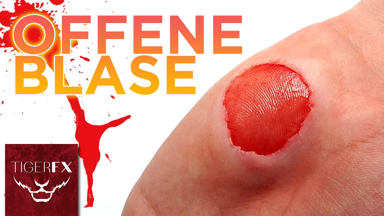 Offene Blase schminken mit CineWax TigerFX YouTube Offene Blase schminken mit CineWax TigerFX YouTube