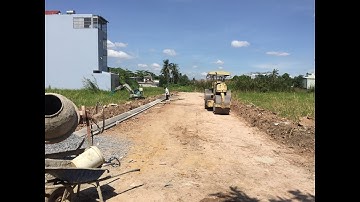 Kho tư liệu Xây dựng - Thi công đường nội bộ khu dân cư | Thi công bó vỉa | Hạ tầng khu dân cư