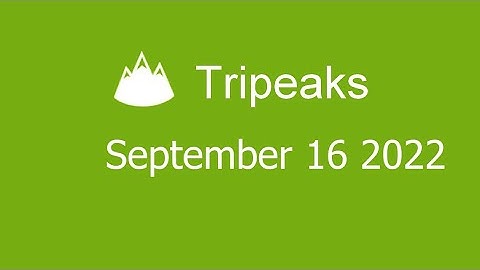 Microsoft Solitaire Collection - Tripeaks - September 16 2022
