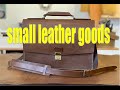 making a simple leather briefcase with detachable strap Leathercraft