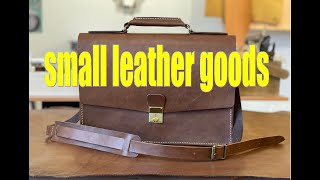 making a simple leather briefcase with detachable strap Leathercraft