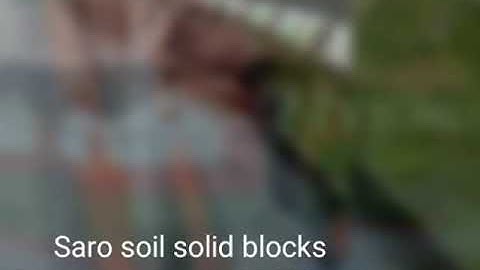 Saro solid blocks #earthblocks #mudblocks #interlock #ecofriendly #compressedearthblocs #ssb