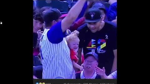 Epic video of father juggling baby and beer while catching baseball. Viral Video. #shorts