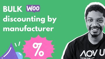 Bulk Discounting by Manufacturers in WooCommerce