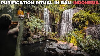 I Did a PURIFICATION RITUAL in Bali Indonesia 🇮🇩 at Taman Beji Griya Waterfall