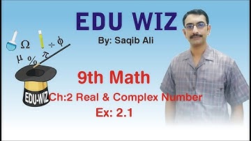 Math 9th class ch 2 Real and Complex Number Ex 2.1