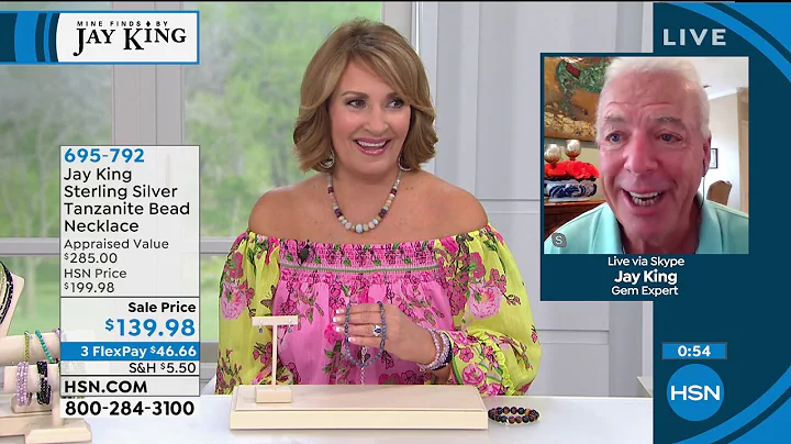 Jay King Sterling Silver Tanzanite Bead Necklace