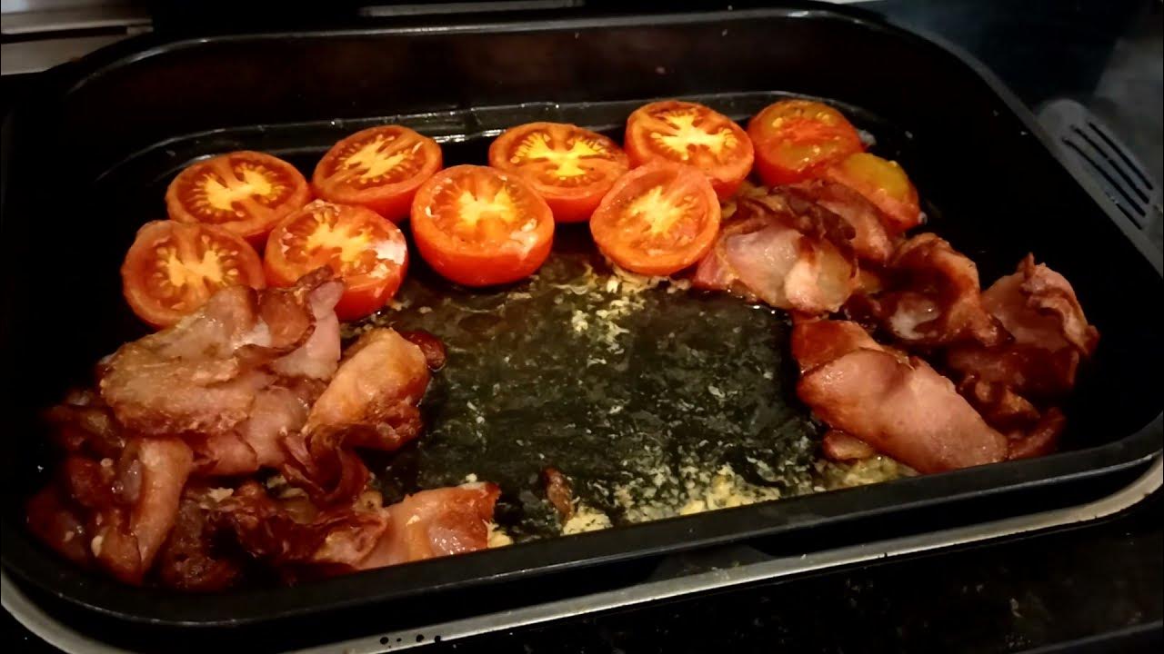 Ninja Foodi Max Air Fryer and Health Grill Reviving Teenage Hangovers with Bacon and Eggs YouTube