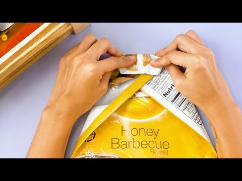 How to Close a Bag of Chips by Folding It