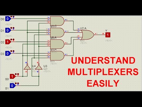4 to 1 line multiplexer - YouTube