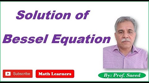 Bessel equation