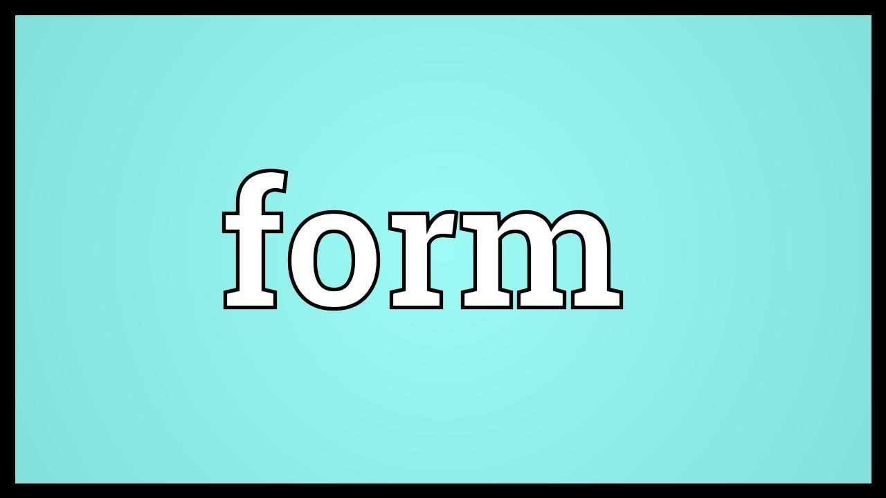 Form Meaning - YouTube
