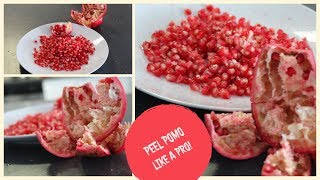 Peel Pomegranate in a Minute || Craft-O-Berry