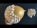 Unique craft using waste balloon and seashells  home decoration ideas  best out of waste  diy