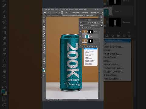 Can Mockup Photoshop Tutorial #shorts