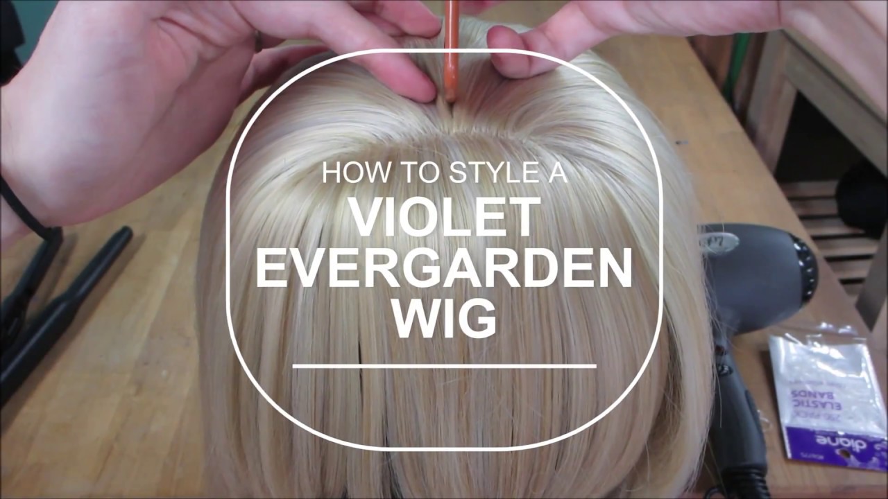 Violet Evergarden Wig Tutorial - YouTube