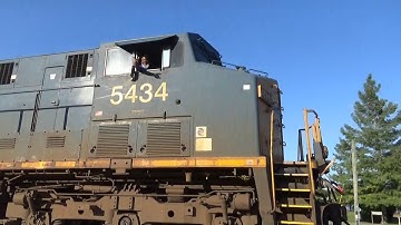 CSX ES40DC 5434 w/ Nice K5HL + Crew Leads Loaded Grain G377-30 on 9/2/21