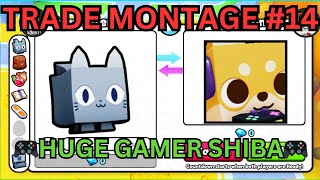 Trading Montage #14 | MASSIVE WIN TRADES! 🔥🎮 HUGE GAMER SHIBA 🎮| (Pet Simulator 99) | Roblox