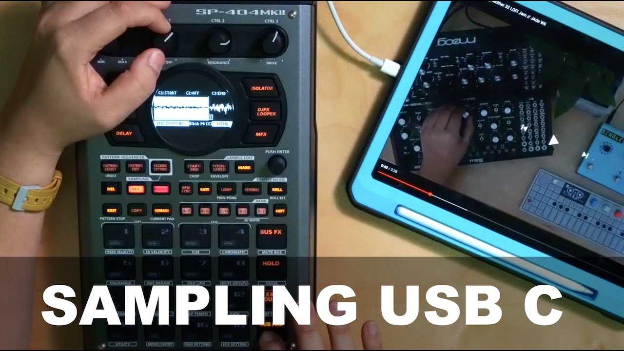 Roland SP-404 MKII // Sampling Through USB C