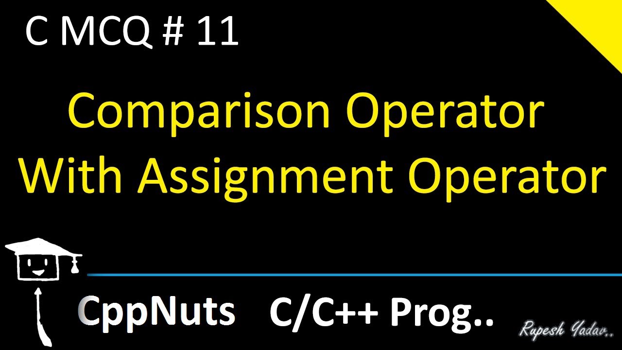 assignment operators mcq