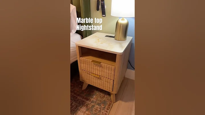 Marble top nightstand #founditonamazon #nightstand #homedecor #bedroomdecor