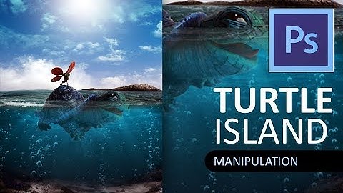 TURTLE ISLAND PHOTOSHOP TUTORIAL  MANIPULATION PHOTOSHOP