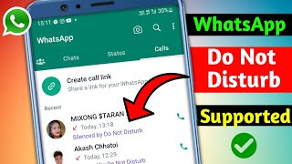 Silenced By Do Not Disturb Update Whatsapp New Update 2022 Silenced By Do Not Disturb